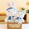 Lady Floral Skirt Cat Plush Toy Girl Birthday Gift Rabbit Throw Pillow Bow Doll Exchange