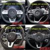 UMEG7 Car Steering Wheel Emblem Sticker Interior Badge Decoration for Mercedes Benz W203 W204 W205 W176 W211 W212 W213 GLA GLC