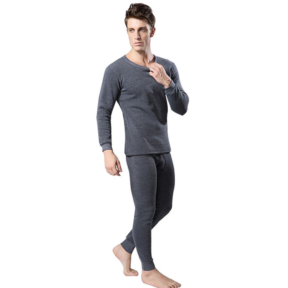 Roupa interior térmica quente masculina Long Johns Conjuntos de roupa interior térmica grossa Long Johns