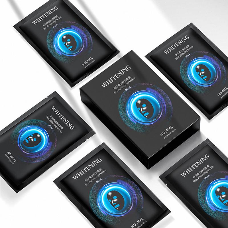 HOUMAI Skin Whitening Freckle Mask Brighten Skin Water and Oil Balance Shrink Pore Mask