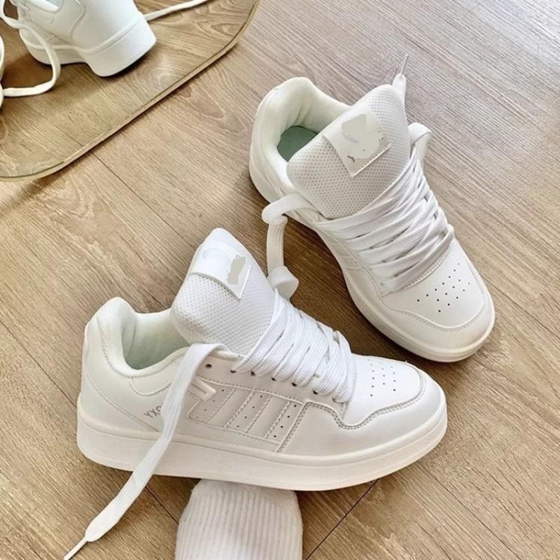 Platform Bread Shoes Women's Spring New Student Versatile Sports Shoes Casual Board Shoes