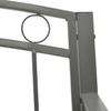 Garden Bench Gray 120 cm Steel