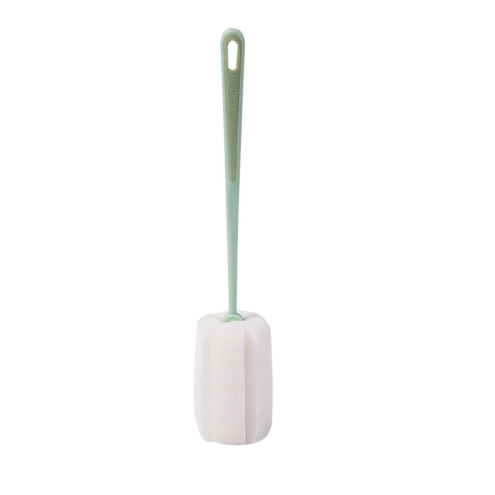 

1PC Sponge Long Handle Cleaning Brush Household Kitchen Cleaning Brush Cup Brush зелений