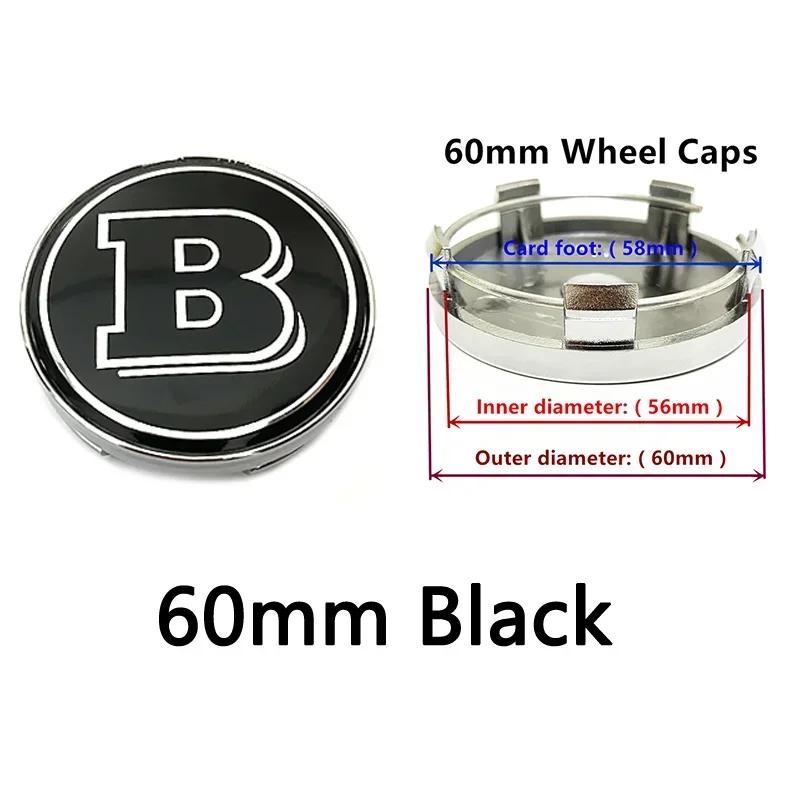 4ks 56mm 60mm 68mm 75mm 3Pin Pro Mercedes Benz Auto Krytky Středů Kolek Disků Krytky Nábojů Znak W202 W220 W213 W210 W164 E200 E260 E300