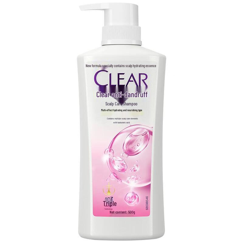 Clear Anti-Dandruff Scalp Care Shampoo, Multi-Effect Hydration