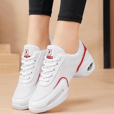 Women's Shoes Have Breathable Mid-heels Soft Outsole Breath Dance Shoes Sneakers For Woman Practice Shoes Modern Dance Jazz Shoes Sneakers