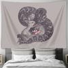 Rabbit and Snake Tapestry Forest Wall Decor Gothic Vintage Art Tapestry Witchy Home Decor Dark Academia Aesthetic Room Hanging