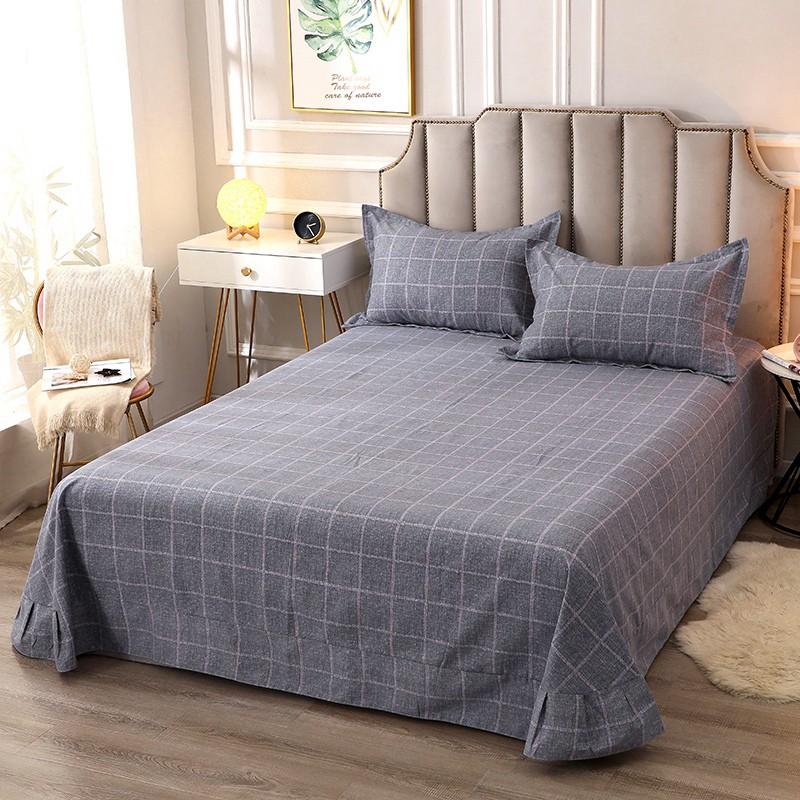 Pure Cotton Brushed Flat Sheet 1Pc High Quality Skinfriendly Fabric Bed Sheet For Double Bed No Pillowcase