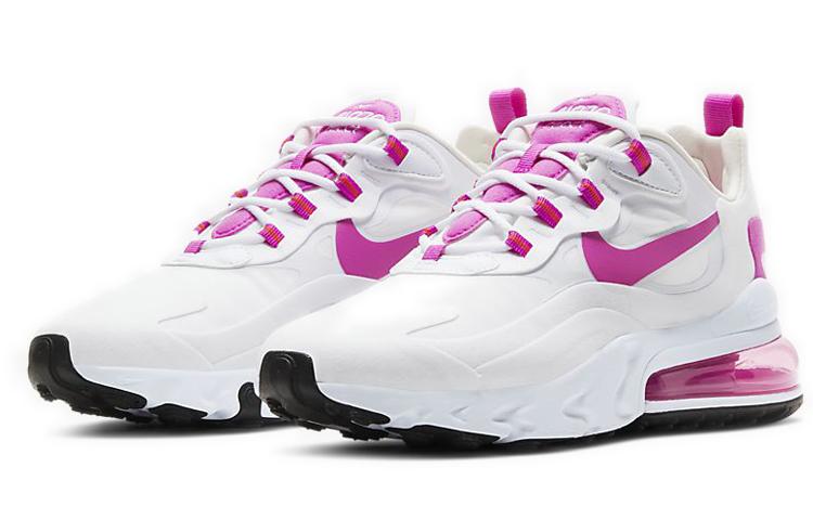 Nike Air Max 270 React Weiß Feuerrosa Damen CJ0619-100