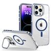 Transparent Bumper Magnetic Case For iPhone 17 17Air 16 15 14 Plus 13 12 Pro Max Magsafe Wireless Charge Metal Lens Holder Cover