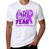 Faith Over Fear Trisomy 18 Warrior Tshirt Basic Casual Short Sleeve Cotton Shirt Tshirt