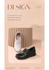 Red Dragonfly Women's Genuine Leather Flat Casual Shoes - Soft Sole Cowhide Mother’s Spring Work Shoes