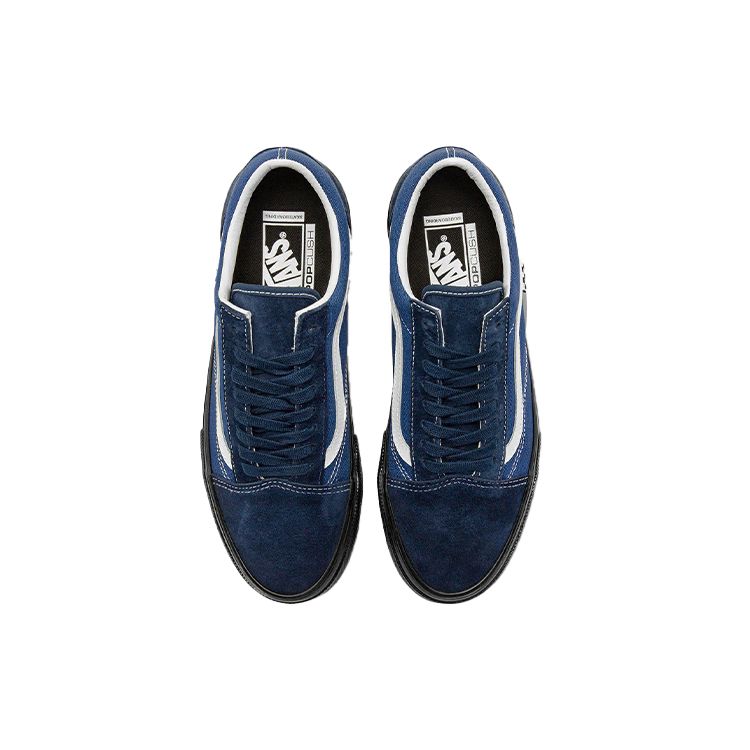 Vans Old Skool Vcu Professional Skate Low Top Skate Shoes Unisex Skate Shoes Black Blue VN0A4BWANGV