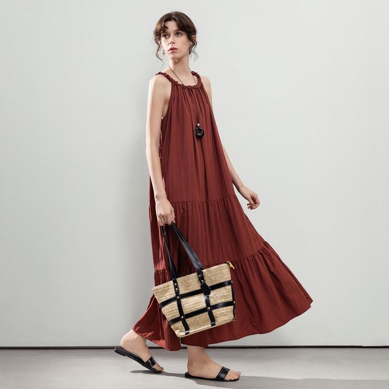 Elegant Halter Neck A-Line Resort Dress S