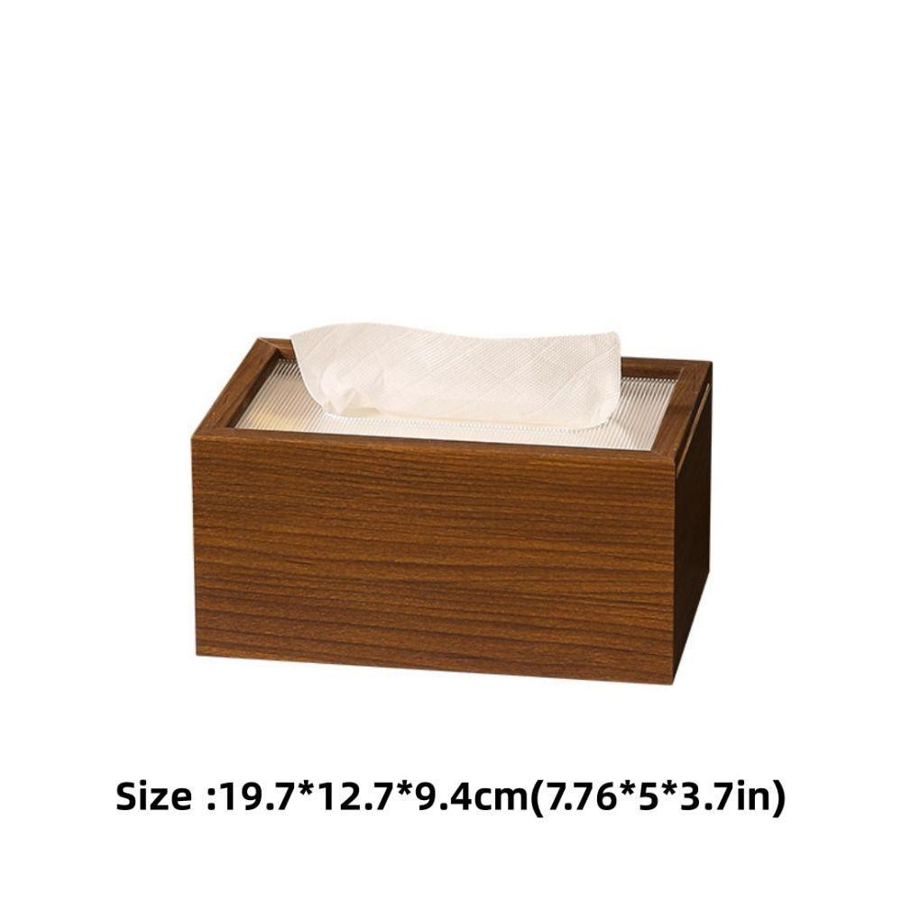 High Quality Modern Design Wooden Tissue Box Wood Material Minimalist Wood Tissue Case Tissue Box Holder Office