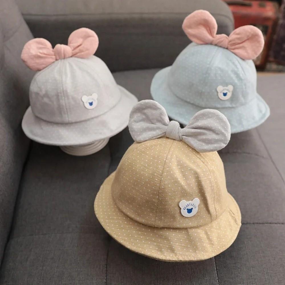 Cotton Baby Hat Breathable Kids Sun Hat Cute Children Bucket Hat  Summer