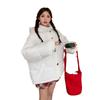 2025 Winter New Korean Version of High-end Color Button Women's Hooded Casual Windproof Warm Cotton Jacket Thickened and Loose