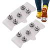 Shoes Ice Cleats With 5 Steel Studs Ice Snow Spikes Anti-slip Outdoor Climbing Boots Ice Snow Grips Crampons Gripper white/black
