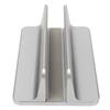Vertical Laptop Stand Grey Regulable Base 3D Curved Appearance Bottom Silicone Laptop Computer Holde