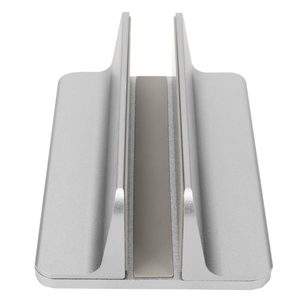 Vertical Laptop Stand Grey Regulable Base 3D Curved Appearance Bottom Silicone Laptop Computer Holde