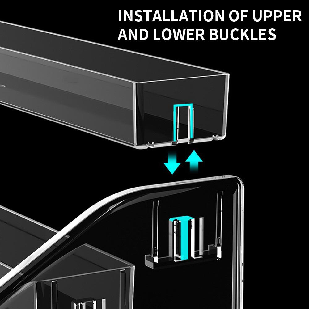 3/4/5/6/7 Layer Acrylic Nail Polish Display Rack Transparent Cosmetics Storage Rack Multi-layer Simple Mounting Rack Bracket