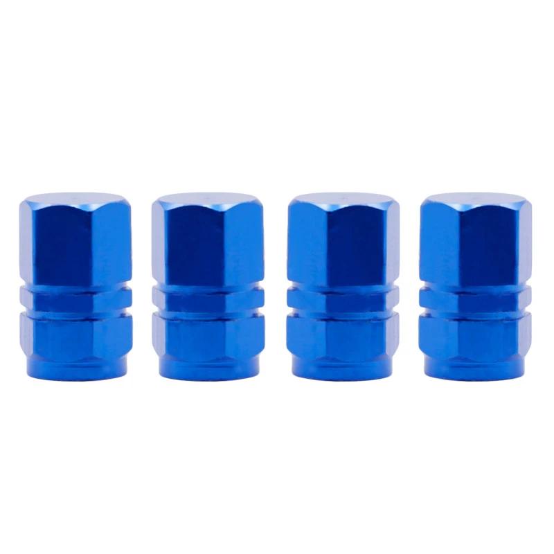 4 st Biltillbehör Däckventilhattar Enkel stil Däckventilhatt Aluminium Däckhjul Ventilstam Luftventilhatt Bil Universella tillbehör