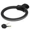 Black Bicycle Ring Lock Zinc Alloy Bicycle Security Lock Durable Bike Cable Lock  Outdoor Use