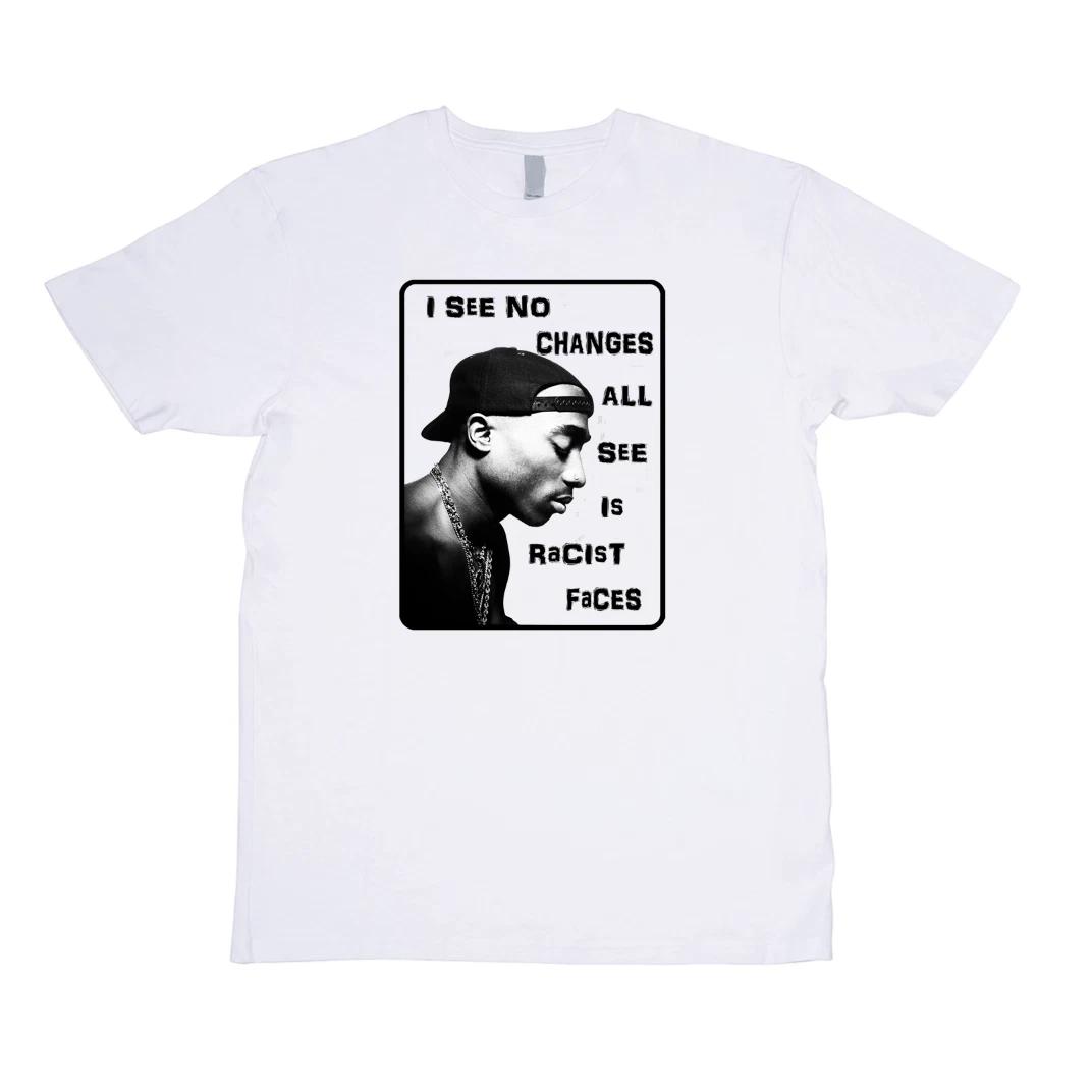 2Pac 2 Пак Death Row Thuglife Тупак Футболка BLM Протест Изменения Расистский Расизм XL