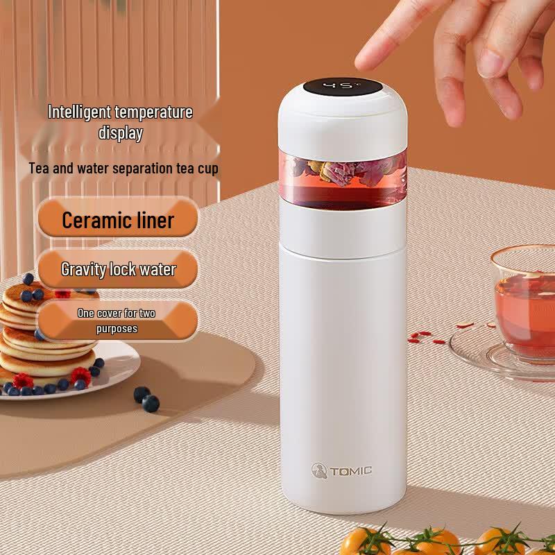 TOMIC Smart Ceramic Tea Infuser Travel Mug