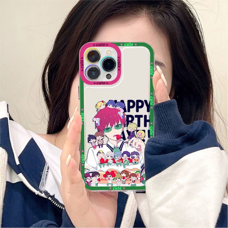 Japanese anime the disastrous life of saiki k Phone Case For 14 Pro 14 Pro Max iPhone 11 12 13 Mini Pro Max Case shell