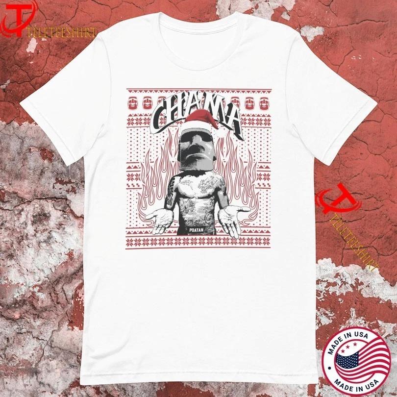 Alex Pereira Poatan Chama Ugly Merry Christmas T-shirts S