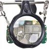 Third hand with magnifying glass 3.5x 12x TE-801 | LED 2x | Soldering iron holder | Adjustable crocodile clips | Stable base 10x6cm | Height 26cm