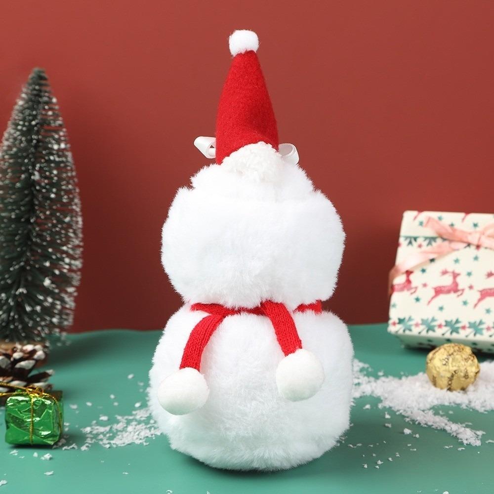 Portable Plush Snowman Doll DIY Christmas Snowman Candy Packagin Christmas Snowman Candy Bag