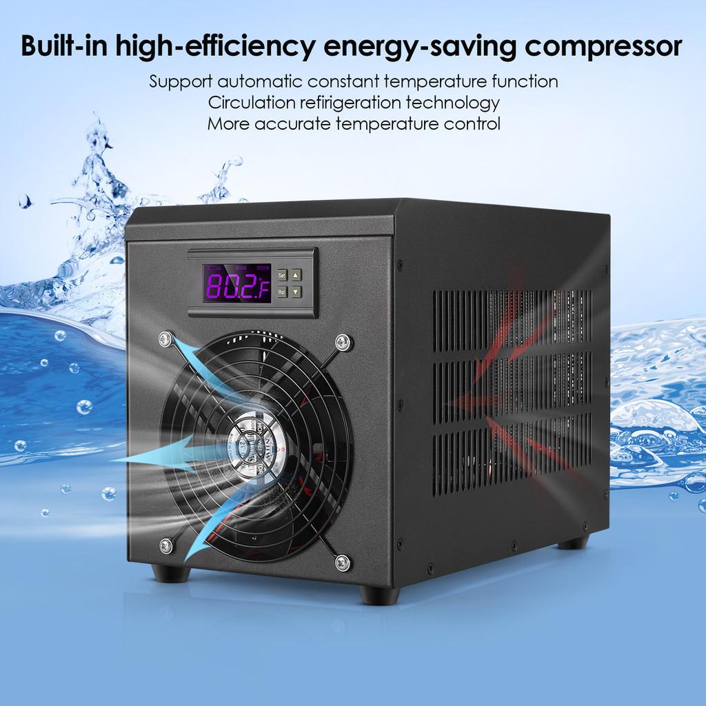 240*160*170mm 180W 60L 10-40℃ Constant Temperature Device Fish Tank Cooler Sustainable Refrigeration Aquarium Water Chiller Heater System