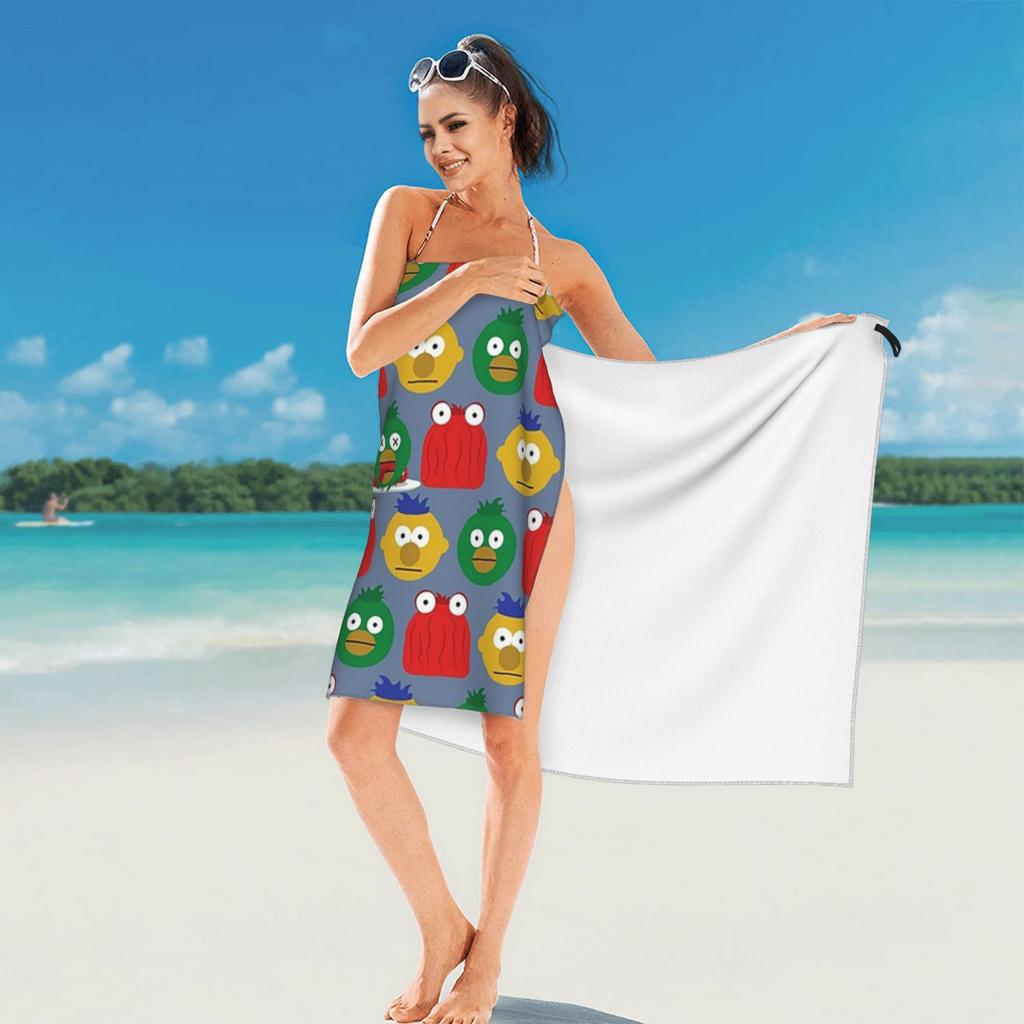 DHMIS Character Pattern Beach Towel Soft Microfiber Quick Dry Absorbent Quick Towels For Bath