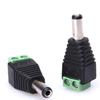 10 Stücke DC Stromanschluss Männlich Jack Adapter Schweißen Kostenloser für CCTV Kamera Überwachung LED 12 V 2,1mm