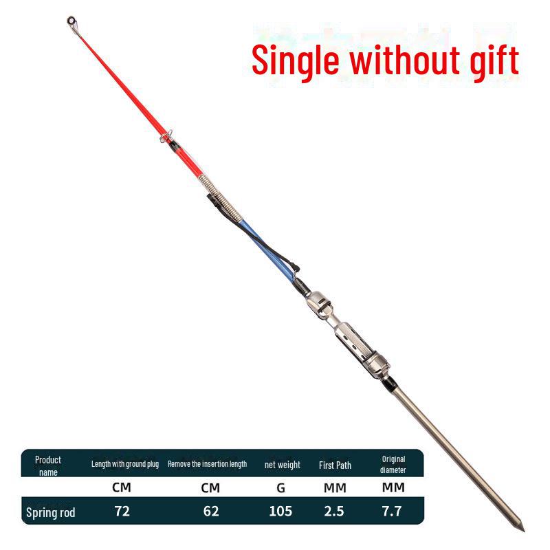 New automatic spring rod for long-distance sea fishing with self-elastic casting feature.