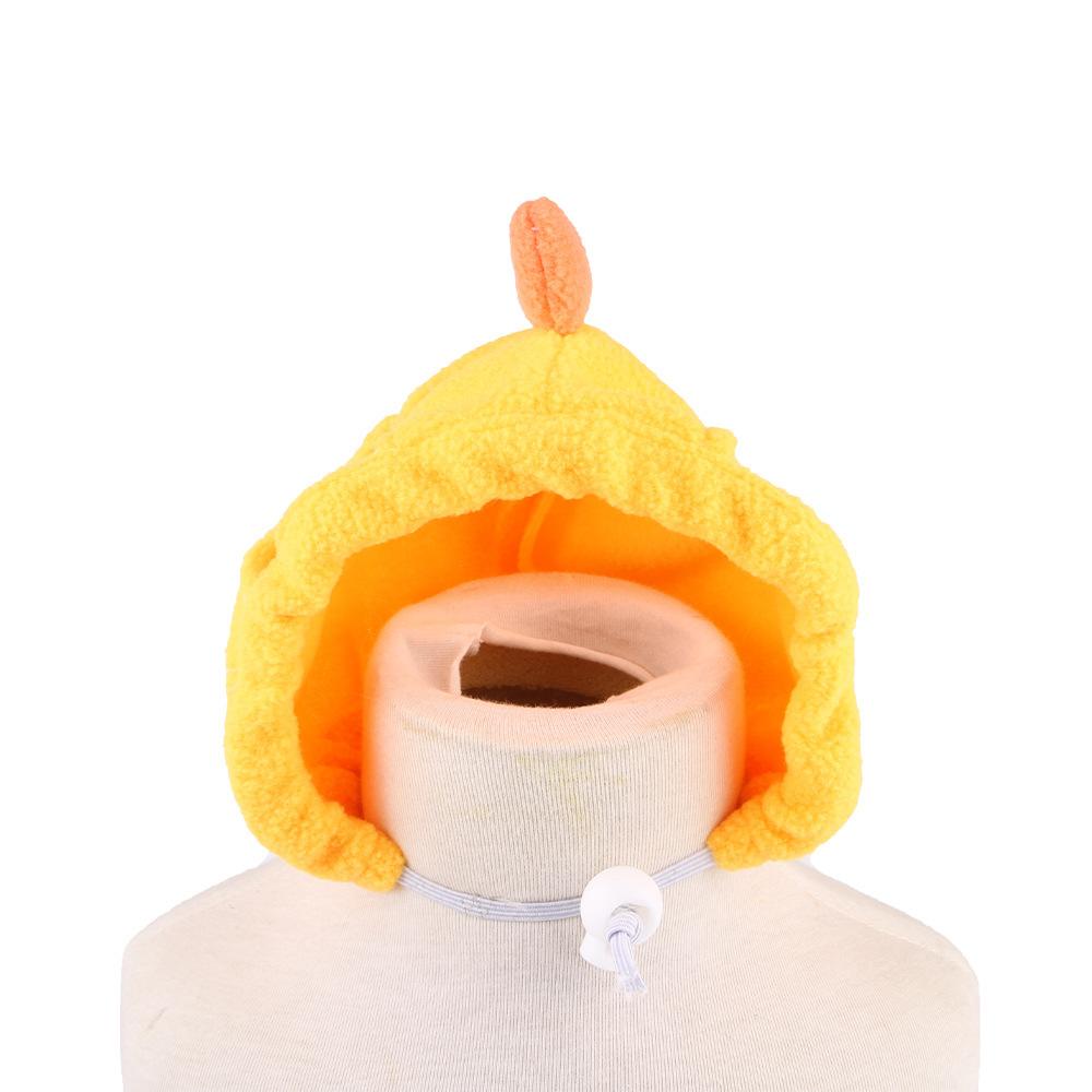 Pet cat leaking ear hat chick modeling hat pet transformation outfit funny hat pet hat