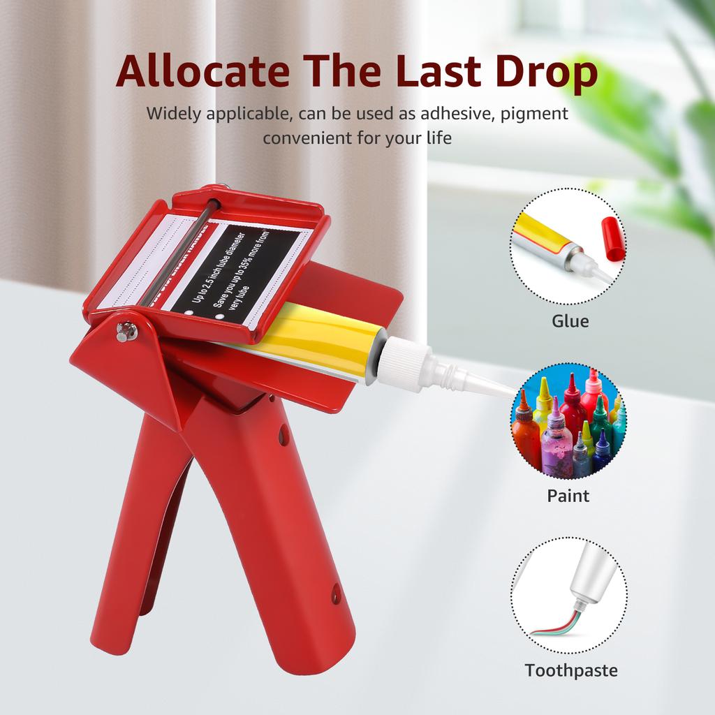 Tube Extrusion Tool RTV Tube Silicone Dispenser Paint Tube Squeezer Tool Efficient Prevent Material Waste for Automotive Repair