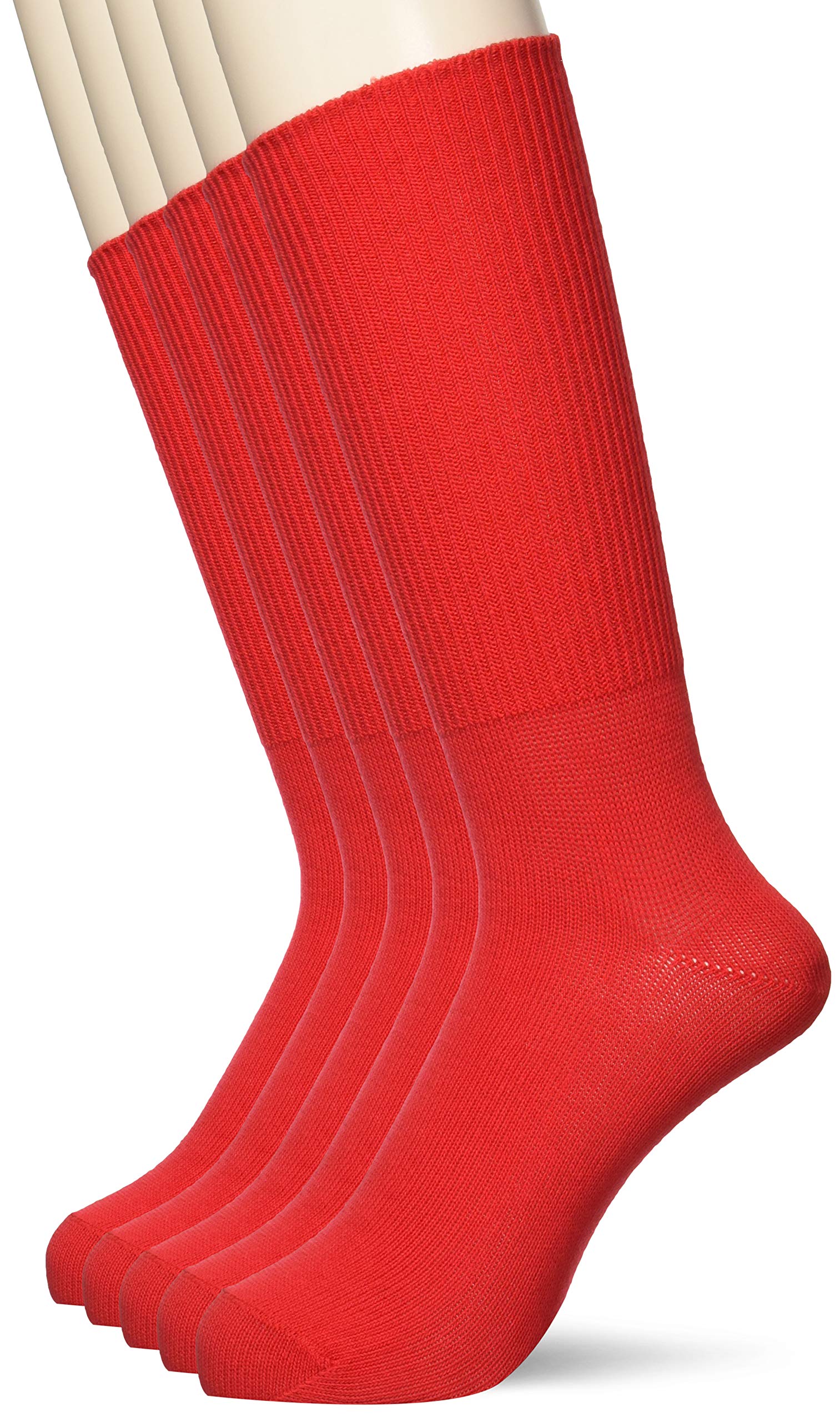 

Юсоку Сделано Набор из Хлопковой Смеси Супер Легкий Экипаж Размер L к Японскому Размеру (Исцеление стоп) Япония, 5 пар мужских тапочек, Экологичная упаковка, Красный,