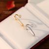 Women Real 925 Sterling Silver Star CZ Ring Cute Gift for Women Daugther Birthday Jewelry