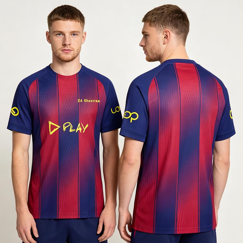 Ed Sheeran Play Soccer Jersey Loop Tour Music Fan Football High Street Sportswear Summer Women Men Short Sleeve Round Neck Tees