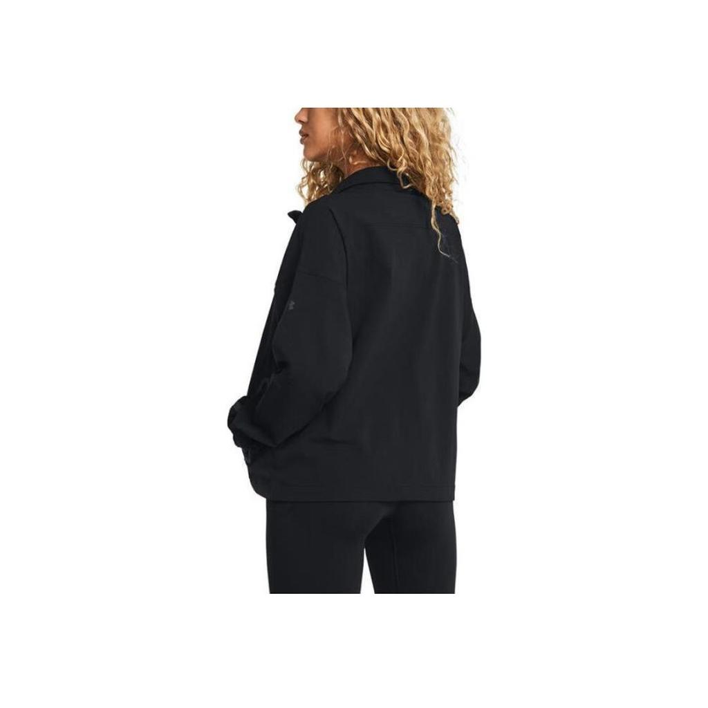 Under Armour Hooded Casual Comfortable Jacket Women Jackets Black 1385895-001