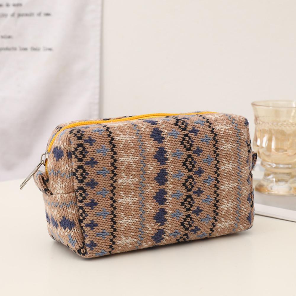 Dirt-proof Christmas Pencil Case Large Capacity Knitting Pen Bag  Students Office