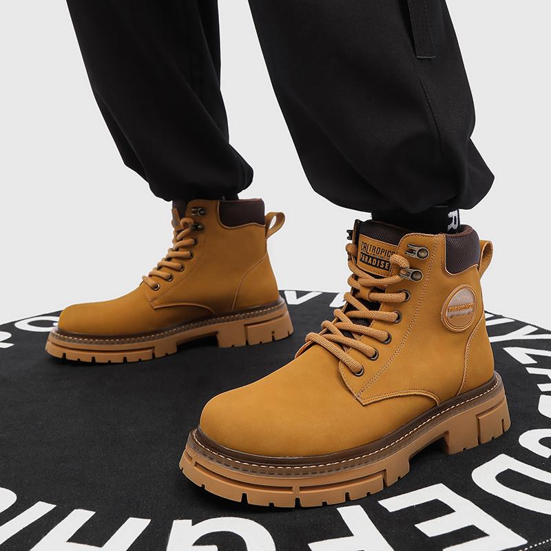 Fashion Men Classic Retro Motorcycle Ankle Boots Genuine Leather Western  Cowboy Men Boots High Quality Chelsea Anti-slip Wearable Shoes