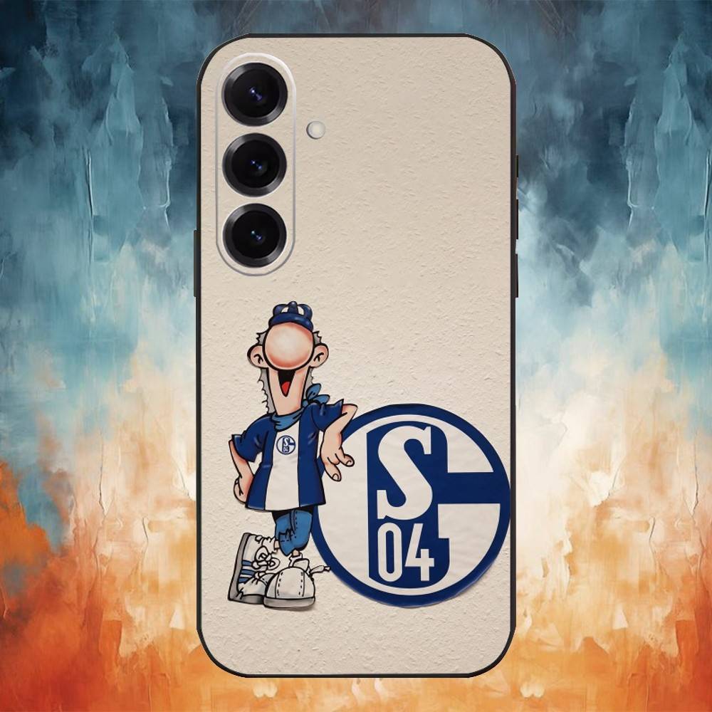 S-Schalke 04 Team Phone Case For Samsung Galaxy A20,21s,22,31,32,52,53,72,73,80,91 Soft Black Shell