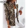 QICED Women's Vintage Casual Lattice Print Autumn Winter Long Sleeve Jackets & Coats