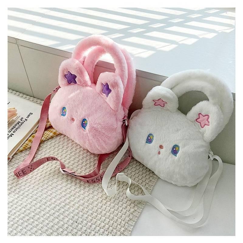 Adorable Kids Plush Cat Crossbody Bag Breathable And Durable Polyester Material