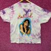 Aaliyah Airbrush Self-titled Album Art Oversized Tie Dye XL