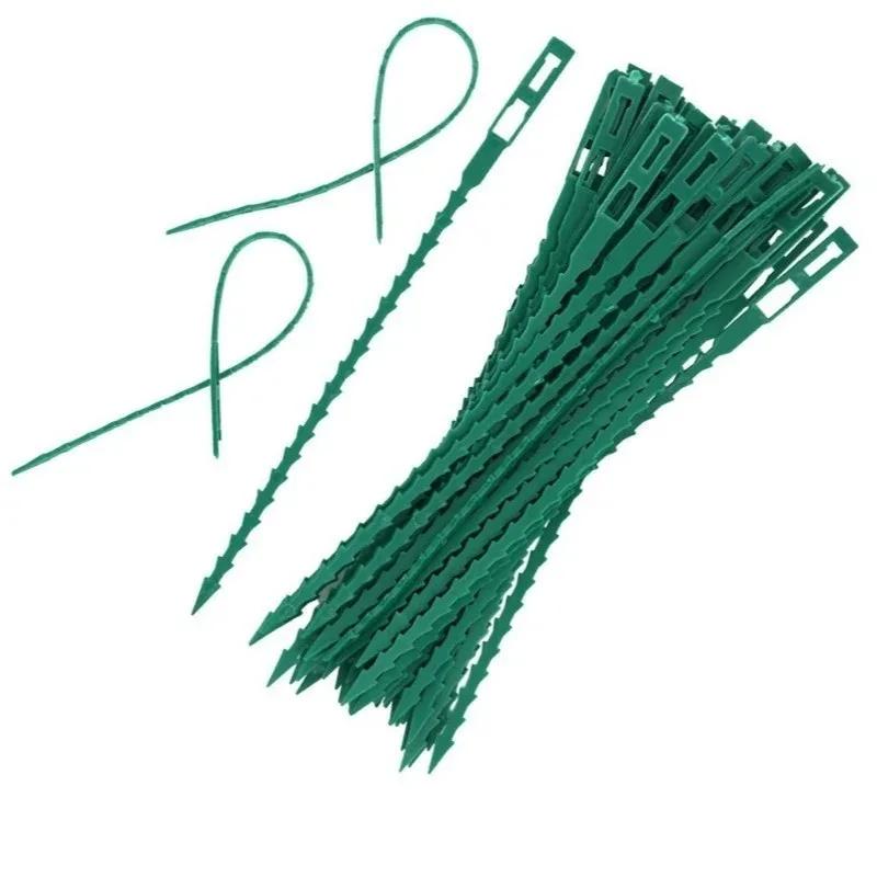 50-500pcs Adjustable Plastic Plant Cable Ties Reusable Cable Ties for Garden Tree Climbing Support Plant Vine Tomato Stem Clip